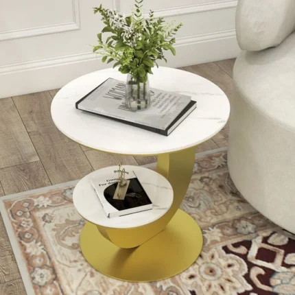 2 tier moon side table