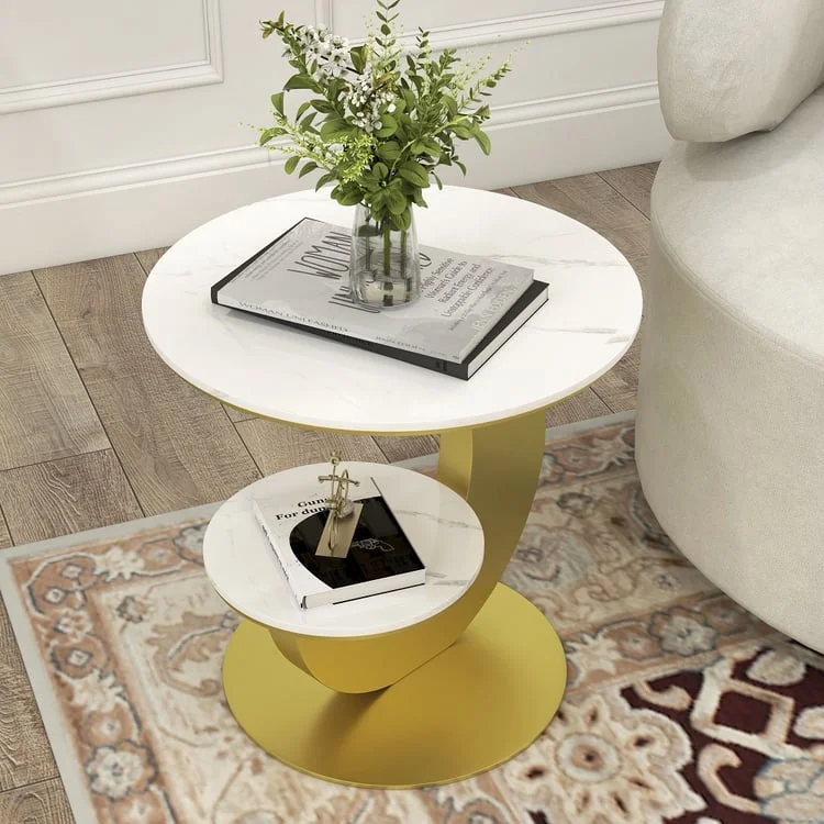 2 tier moon side table