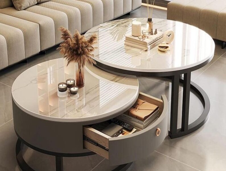 marble round center table