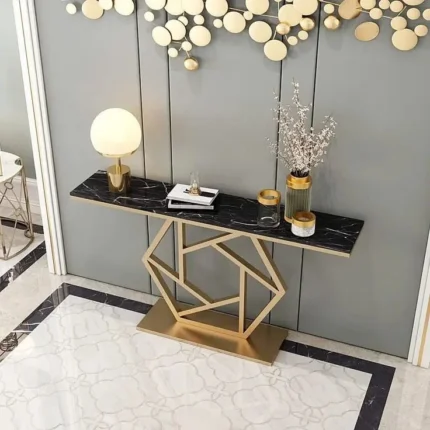 luxury gold console table