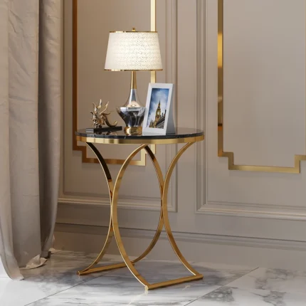 luxurious x base side table