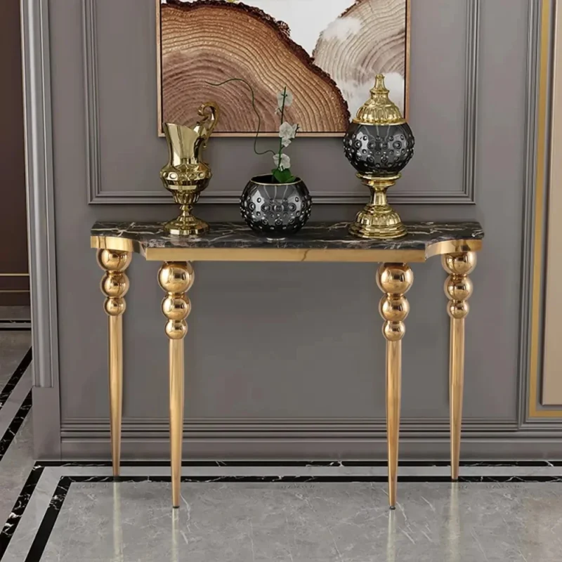 modern black console table for indian homes