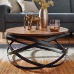 Modern round drawing room table for living room