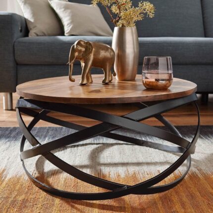 Modern round drawing room table for living room