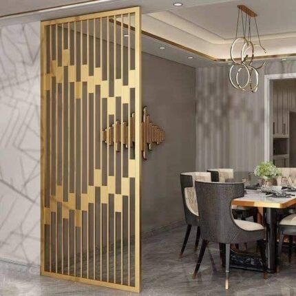 Royal Gold Designer Geometric Partition