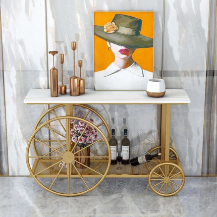 premium gold drinks trolley furniture