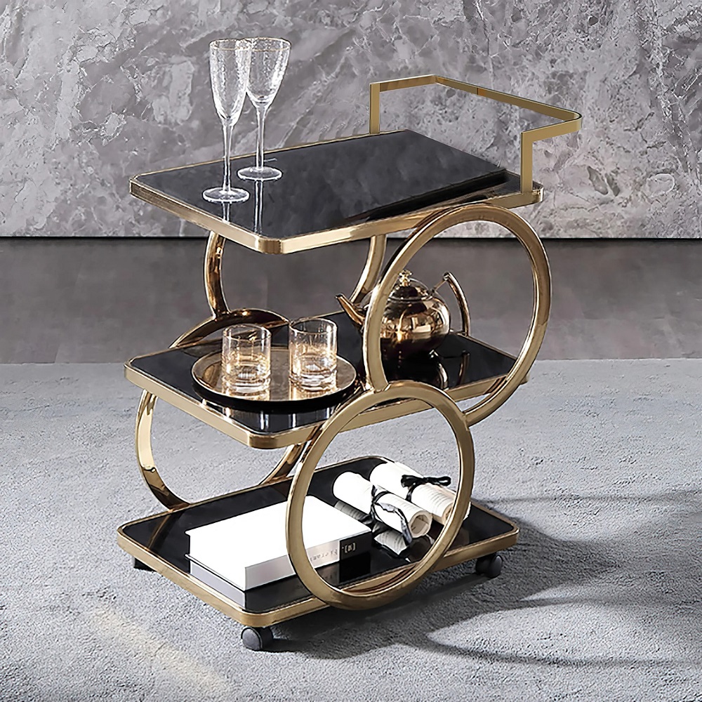 premium drinks serving trolley