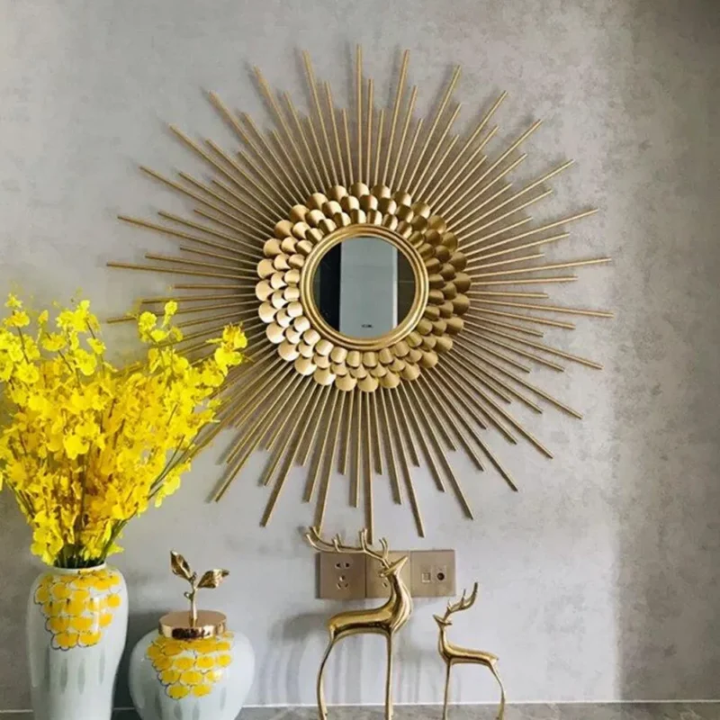 Majestic Gold Sunburst Designer Wall Mirror