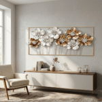 Elegant Floral Metal Wall Art