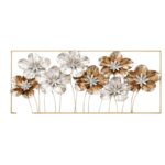 Elegant Floral Metal Wall Art Frame