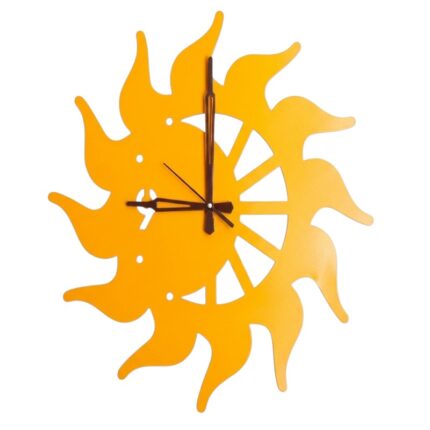 Sunburst Designer Metal Wall Clock