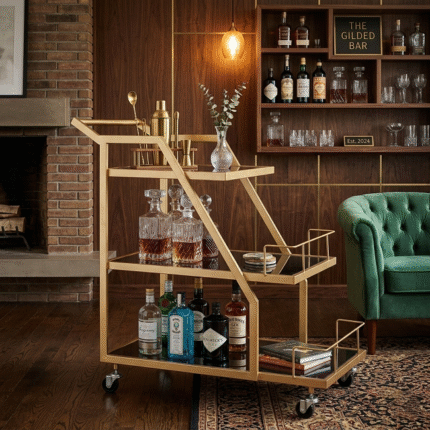 Luxury Serving Trolley with Wheels India