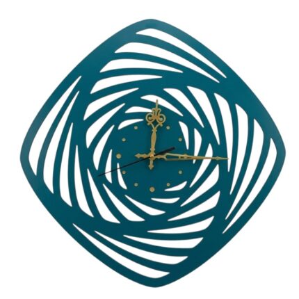 Modern Spiral Designer Metal Wall Clock