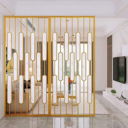 Luxury Gold Stainless Steel Decorative Room Divider Partition Panel